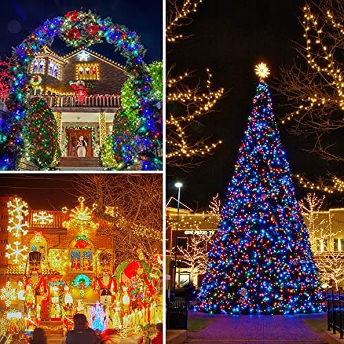 JMEXSUSS 250 LED String Lights, Warm White to Multicolor Christmas Lights - Image 4