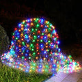 BlcTec Outdoor Christmas Lights 200 LED 8.4ft x 5.2ft Christmas Net Lights with 8 Modes, UL Certified, Timer, Connectable, Waterproof Design for Bushes, Shrubs Outdoor Xmas Decorations, Multicolor by BlcTec