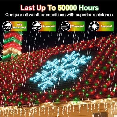 WUXYIYANG 750 LED 240FT Red & Light Green Valentine Lights, 12 Pro Modes - Image 5