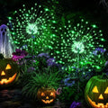 GIGALUMI 2 Pack Solar Firework Lights Outdoor, Halloween Decor, Green by GIGALUMI