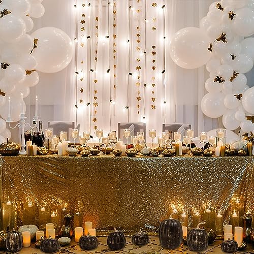 Winlyn 10 Pcs Assorted Artificial Gold Brush Black Pumpkins Decorative Halloween Pumpkins Faux Foam Pumpkins for Fall Halloween Thanksgiving Holiday Harvest Tabletop Centerpiece Mantel Décor - Image 5