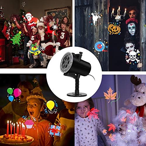 Halloween Christmas Projector Lights, Led Holiday Projector Light with 16pc Slides Patterns IP65 Waterproof Outdoor Indoor for Xmas Birthday Party - Image 4