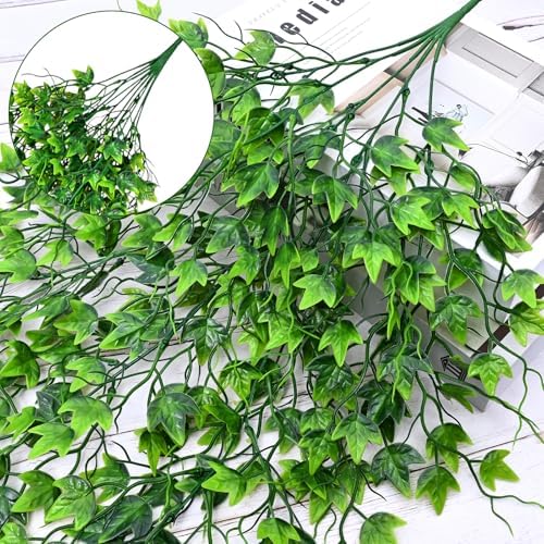 Waipfaru Artificial Hanging Ivy for Outdoors, 4pcs Faux Vines Greenery - Image 3