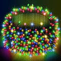 Dazzle Bright Multi-Colored Christmas String Lights, 82ft 1000 LED Waterproof Green Wire Fairy Lights with 8 Modes, Outdoor Lights for Xmas Tree Holiday Wedding Party Christmas Decorations by DazzleBright