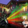 Christmas Projector Lights Outdoor Holiday Laser Lights Landscape Spotlight Red and Green Star Shower with 360 Accessibility Wireless Remote Christmas Decor for Xmas Party Outdoor Garden Patio Wall by Y+YUEGANG