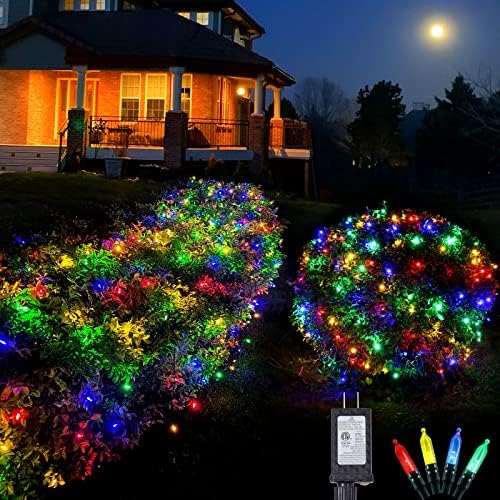 Neoclassy 120Led Christmas Net Lights Outdoor 5ft x 6ft Connectable, 8 Modes Waterproof Black Wire 29V Plug in Mesh Net Christmas Lights for Garden, Yard, Bushes, Trunk, Xmas Tree Decor (Multicolor) - Image 2