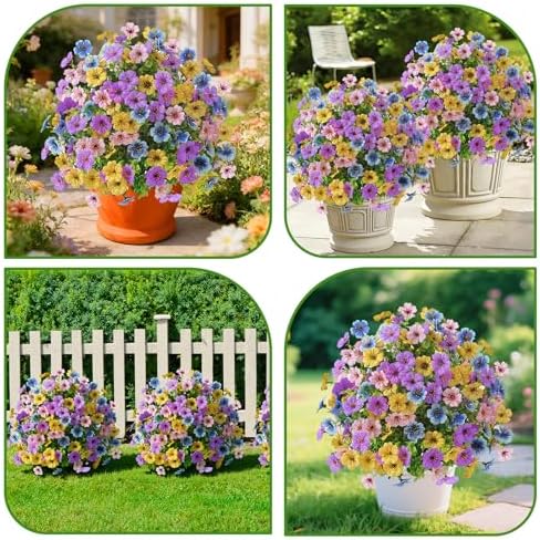 Alupssuc 2Pcs 20" Artificial Topiary Ball Flowers for Outdoors Decoration - Image 5