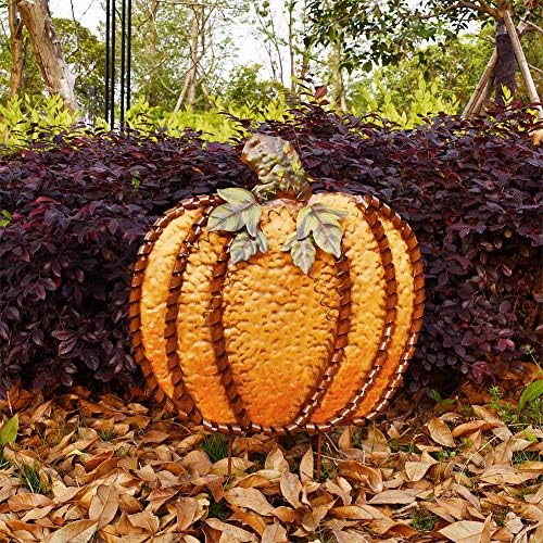 Pumpkin Garden Stake Metal Pumpkin Yard Sign Fall Decor Decorative Pumpkin - Image 4