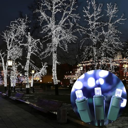LAMPHOME White Christmas Lights Indoor Outdoor, Connectable String Lights Plug in, Mini White Fairy Light for Patio Dorm Classroom Bedroom Christmas Tree Wedding Party Garland Birthday Festival - Image 5