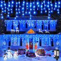 33FT Icicle Lights for Outside 400 LED Blue Christmas Lights Outdoor by Einiiya