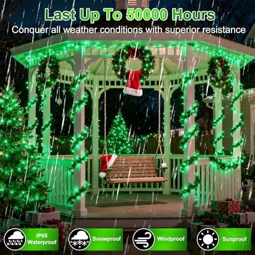 750 LED 240FT Christmas String Lights Outdoor, 12 Pro Modes with Timer - Image 5