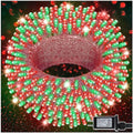 LJLNION 300 LED Christmas Lights, Extra Long 98.5FT Xmas String Lights Outdoor Indoor, 8 Lighting Modes, Plug in Waterproof Fairy Lights for Wedding Party Bedroom Decorations (Red & Green) by LJLNION