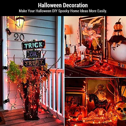 BrizLabs Orange Halloween Lights 300 Count 69.6ft Incandescent Light String - Image 3