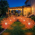 Tujoe 6 Pcs Fall Solar Firework Stake Lights 180 LED 8 Modes by Tujoe