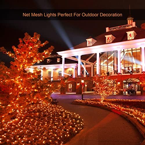 JMEXSUSS 360 LED Orange Net Lights - Image 3