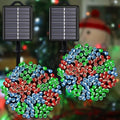 Solar Christmas String Lights, Red White Green 200Led, Outdoor by YAOZHOU
