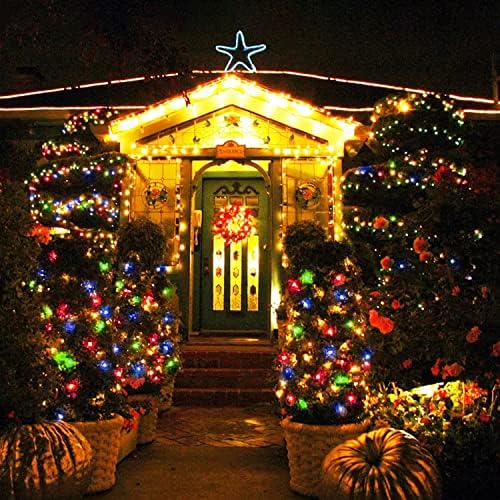 JMEXSUSS 250 LED String Lights, Warm White to Multicolor Christmas Lights - Image 3