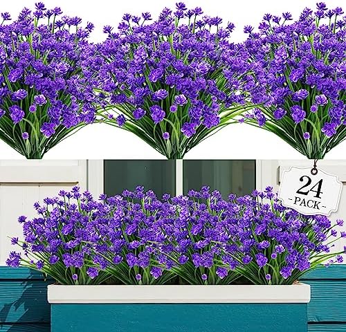 AGIRL Artificial Flowers Outdoor UV Resistant Fake Plant Garden Patio Decor by AGIRL