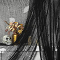 300 x 80 Inch Halloween Creepy Cloth, Black Halloween Scary Spooky Cloth by Watayo