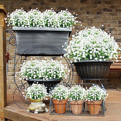 AGIRL Artificial Flowers Outdoor UV Resistant Fake Plant Garden Patio Decor - Image 5
