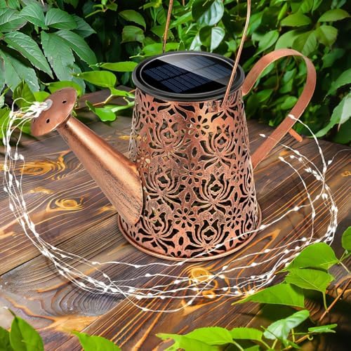 Solar Watering Can Light,Large Solar Powered Hanging Garden Decorate Lights - Image 7