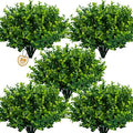 Lnoicy Artificial Greenery Plants Outdoor UV Resistant Fake Plants Boxwood Shrubs Grass,20 Bundles for Farmhouse Home Garden Office Patio Backyard Wedding and Indoor Outdoor Decoration by Lnoicy