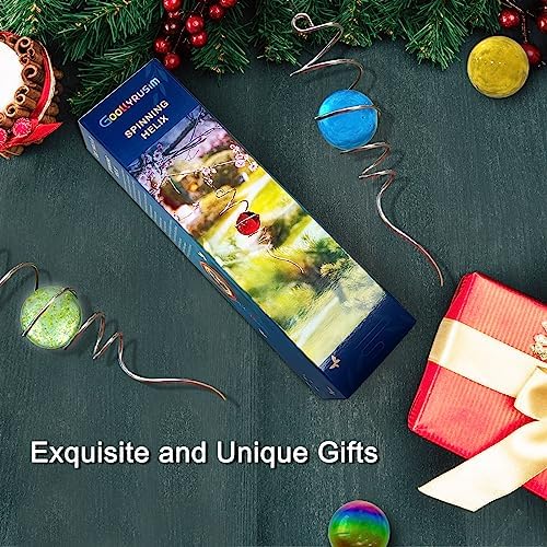 Gazing Ball Spiral Tail with Gold Glass Orb - Wind Spinners Stabilizer for Wind Spinner, Decorative Hanging Decoration Decor for Garden Yard Patio Indoor Outdoor Creative Gift 13" Height - Image 3