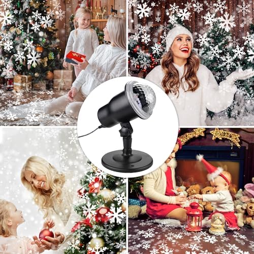 Christmas Projector Lights Outdoor, Snowflake Projector Lights with Wireless Remote Control for Christmas Decorations Lights New Year Party - Image 6