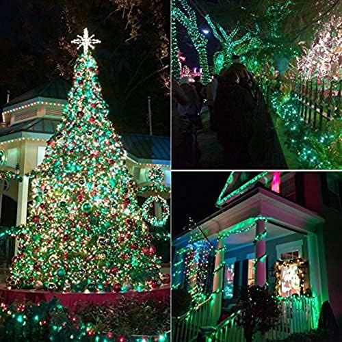 66FT 200 LED Fairy Lights Plug in, 8 Modes Twinkle Halloween Lights Green - Image 2