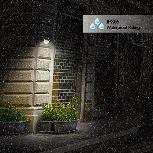 KBP Solar Fence Lights Outdoor Decorative Garden Lights Waterproof Wall Lights for Patio, Yard, Stairway (White) - Image 6