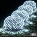 Pooqla Cool White Net Lights, 21x 5ft Christmas Lights Outdoor Green Wire by Pooqla