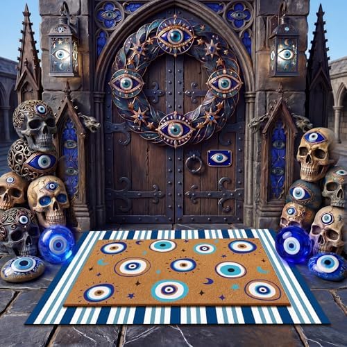 Tinideya 2 23.6 X 35.4 Inches Evil Eye Brown, Blue - Image 4