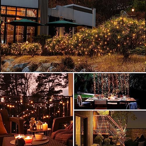btfarm 2 Pack Solar String Lights Outdoor, Total 66FT 160LED Fairy Lights - Image 5