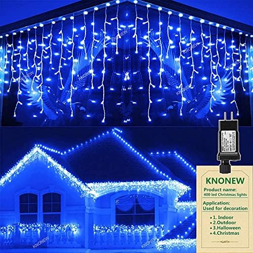 KNONEW Christmas Lights Outdoor Decorations 33ft 400 LED Hanging Light by KNONEW