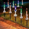 Dazzle Bright Halloween Decorations, 5 Pack Lighted Battery Operated Skeleton Hands Hold Candle with Stakes, Pathway Decor for Indoor Outdoor Party Home Garden by DazzleBright