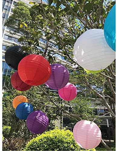 BEISHIDA Multi-Color Paper Lanterns 16Pcs 4/6/8/10 Inch Round Chinese Lamp - Image 6