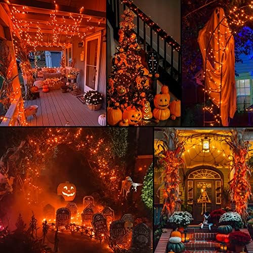 Hopolon 13FT 50 Orange Halloween Incandescent Mini String Lights 2 Pack - Image 6
