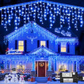 Blue Christmas Lights Outdoor 66ft 640LED Icicle Lights for Outside House by Nielfoi