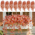 Alupssuc 8PCS Fall Hanging Flowers Artificial for Outdoor Indoor Decor by Alupssuc
