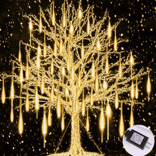 Brightown Meteor Shower Lights Outdoor, 16Inch 20 Tube 720 LED Icicle Light by Brightown