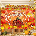 Large Thanksgiving Banner Decorations Outdoor 72x44 Inch,Turkey Maple Leaf Pumpkin Decorations Gifts for Indoor Home House Decor Party Supplies,Yard Sign Background for Photography by Sophena