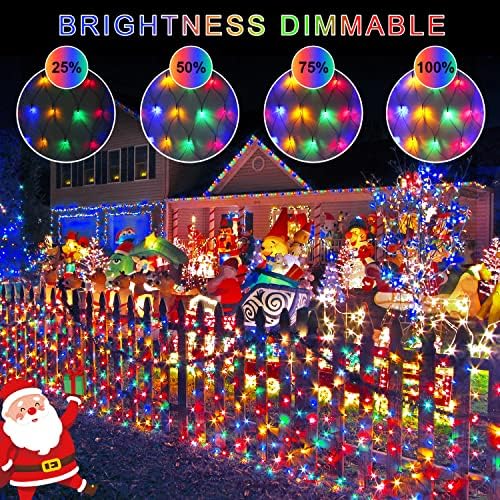 JMEXSUSS 360 LED Christmas Net Lights, Multicolor, 12ft x 5ft - Image 5