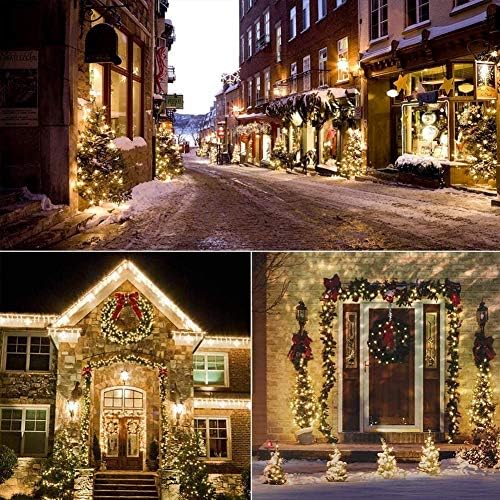 woohaha Christmas Lights,2 Pack 13ft 50 Count Incandescent Bulb Green Wire String Lights Connectable, Mini String Light for Indoor Outdoor Garden Tree Wedding Party Decoration (Warm White) - Image 5