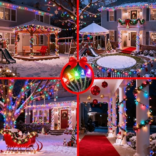 1500 LED 470FT Christmas String Lights Outdoor, 12 Modes with Timer, Memory - Image 6