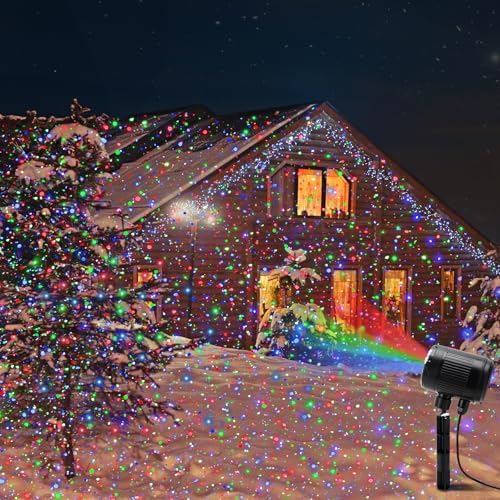 Laser Christmas Projector Lights Outdoor, Outdoor Garden Yard Moving Firefly Landscape Lights Waterproof RGB, Christmas Decorations Light with Remote Control - Image 4