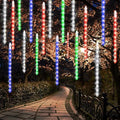 24 Tubes Meteor Shower Lights, Outdoor Icicles Christmas Lights, 12 Inch 864 LED Iciclelights Snow Falling Light, Connectable Raindrop Light, Xmas Wedding Party Tree Holiday Decor, Multicolor by LJLNION