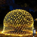 (Upgraded) Outdoor Christmas Lights, 360 LED Christmas Net Lights, 12x5Ft Outdoor String Lights, 8 Modes Waterproof Christmas Decorations for New Year, Bushes, Gardens, Lawns, Patio - Warmwhite by FUNIAO