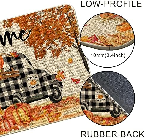Hexagram Fall Door Mat 17x29, Fall Doormat Outdoor, Autumn Welcome Mat - Image 5