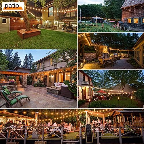 Outdoor String Lights Waterproof 150FT Patio Lighting for Porch Backyard - Image 6