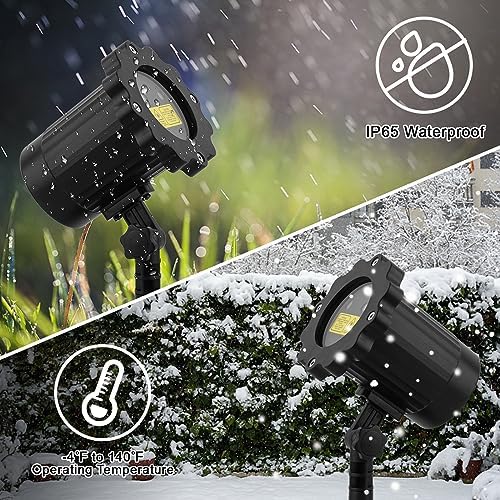 Christmas Projector Lights Outdoor, Waterproof Christmas Laser Projector Lights with Remote, Christmas Spotlight Decorations for Party Yard Garden Outdoor Indoor, SE369 - Image 4